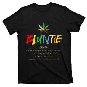 Aunt Wear Bluntie Funny Aunt Weed T-Shirt