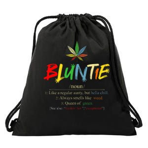 Aunt Wear Bluntie Funny Aunt Weed Drawstring Bag