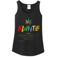 Aunt Wear Bluntie Funny Aunt Weed Ladies Essential Tank