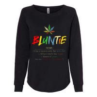 Aunt Wear Bluntie Funny Aunt Weed Womens California Wash Sweatshirt