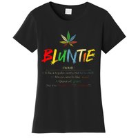 Aunt Wear Bluntie Funny Aunt Weed Women's T-Shirt