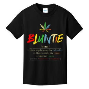 Aunt Wear Bluntie Funny Aunt Weed Kids T-Shirt