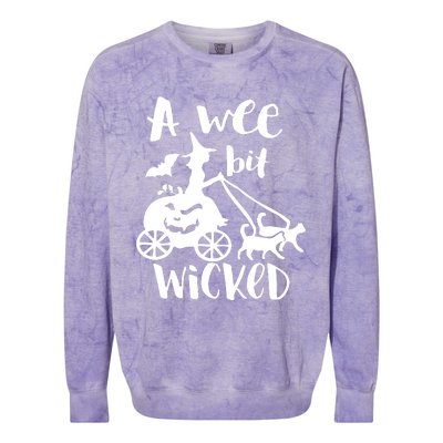 A Wee Bit Wicked Colorblast Crewneck Sweatshirt