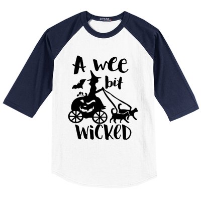 A Wee Bit Wicked Baseball Sleeve Shirt