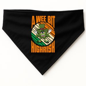 A Wee Bit Highrish Funny St Patricks Day USA-Made Doggie Bandana