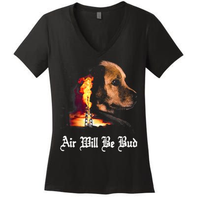 Air Will Be Blud Women's V-Neck T-Shirt