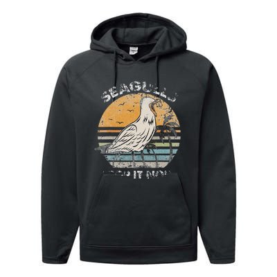 American Woodcock Bird Retro Vaporwave Unique Birding Gift design cute bird with the funny quote saying.Perfect for who love bird, bird quote, bird lover, animals, animal, ornithology, Farm Animals, Wildlife, Nature, Forest Performance Fleece Hoodie