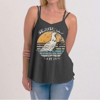 American Woodcock Bird Retro Vaporwave Unique Birding Gift design cute bird with the funny quote saying.Perfect for who love bird, bird quote, bird lover, animals, animal, ornithology, Farm Animals, Wildlife, Nature, Forest Women's Strappy Tank