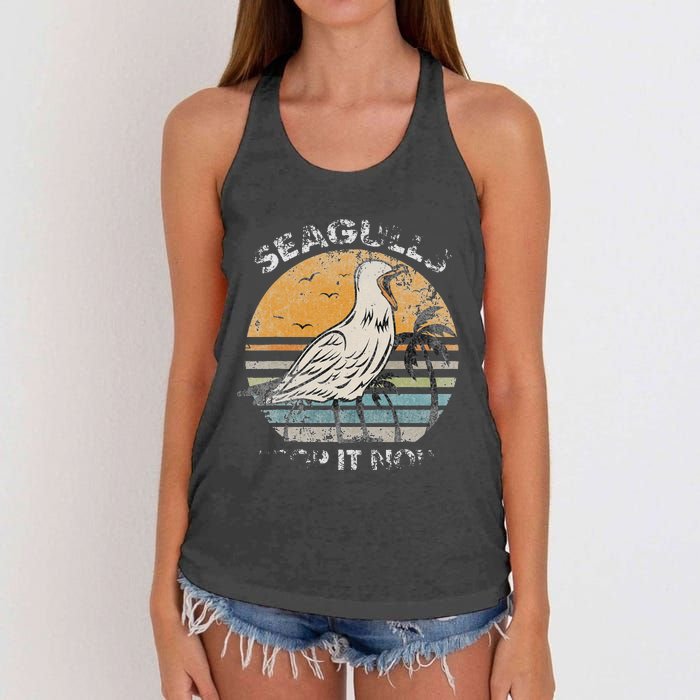 American Woodcock Bird Retro Vaporwave Unique Birding Gift design cute bird with the funny quote saying.Perfect for who love bird, bird quote, bird lover, animals, animal, ornithology, Farm Animals, Wildlife, Nature, Forest Women's Knotted Racerback Tank