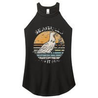 American Woodcock Bird Retro Vaporwave Unique Birding Gift design cute bird with the funny quote saying.Perfect for who love bird, bird quote, bird lover, animals, animal, ornithology, Farm Animals, Wildlife, Nature, Forest Women's Perfect Tri Rocker Tank