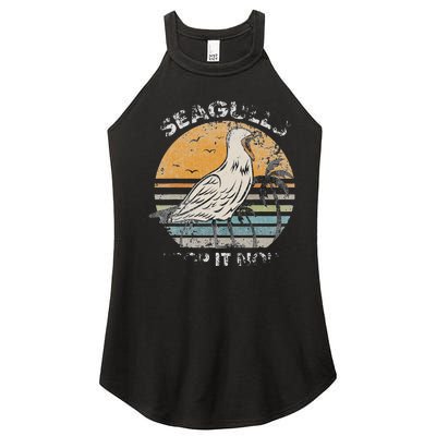 American Woodcock Bird Retro Vaporwave Unique Birding Gift design cute bird with the funny quote saying.Perfect for who love bird, bird quote, bird lover, animals, animal, ornithology, Farm Animals, Wildlife, Nature, Forest Women's Perfect Tri Rocker Tank