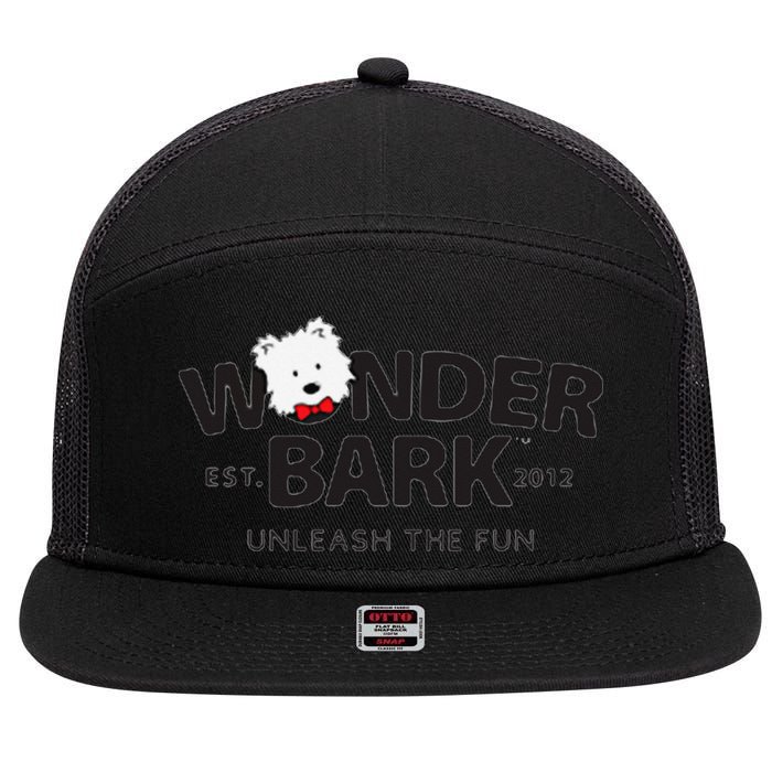 Awesome Wonder Bark Attire 7 Panel Mesh Trucker Snapback Hat