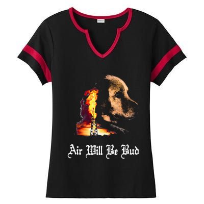 Air Will Be Blud Vintage Dog Air Will Be Blood Ladies Halftime Notch Neck Tee