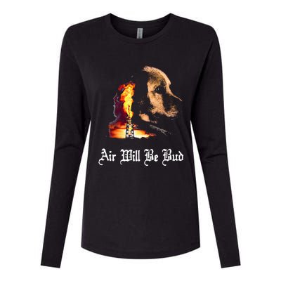 Air Will Be Blud Vintage Dog Air Will Be Blood Womens Cotton Relaxed Long Sleeve T-Shirt