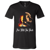 Air Will Be Blud Vintage Dog Air Will Be Blood V-Neck T-Shirt