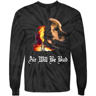 Air Will Be Blud Vintage Dog Air Will Be Blood Tie-Dye Long Sleeve Shirt