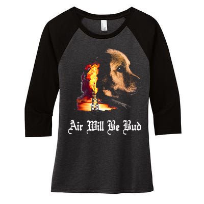 Air Will Be Blud Vintage Dog Air Will Be Blood Women's Tri-Blend 3/4-Sleeve Raglan Shirt