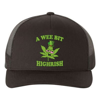 A Wee Bit Highrish Funny 420 Weed Marijuana St Patricks Day Yupoong Adult 5-Panel Trucker Hat
