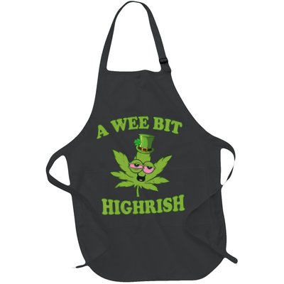 A Wee Bit Highrish Funny 420 Weed Marijuana St Patricks Day Apron