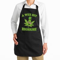 A Wee Bit Highrish Funny 420 Weed Marijuana St Patricks Day Apron