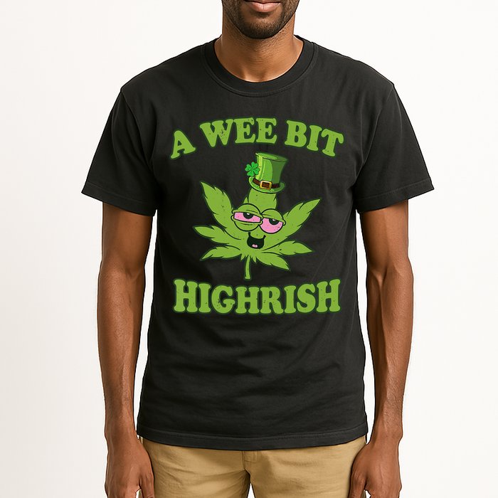 A Wee Bit Highrish Funny 420 Weed Marijuana St Patricks Day Tall T-Shirt