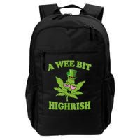 A Wee Bit Highrish Funny 420 Weed Marijuana St Patricks Day Backpack