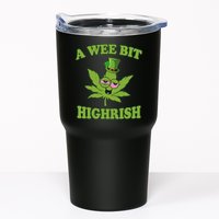 A Wee Bit Highrish Funny 420 Weed Marijuana St Patricks Day Tumbler