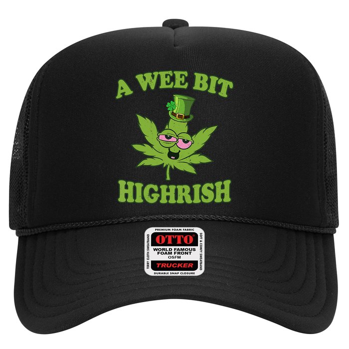 A Wee Bit Highrish Funny 420 Weed Marijuana St Patricks Day Hat