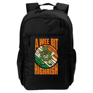 A Wee Bit Highrish Funny St Patricks Day Daily Commute Backpack