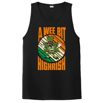 A Wee Bit Highrish Funny St Patricks Day PosiCharge Competitor Tank