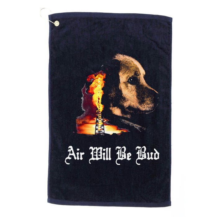 Air Will Be Blud Vintage Dog Air Will Be Blood Platinum Collection Golf Towel