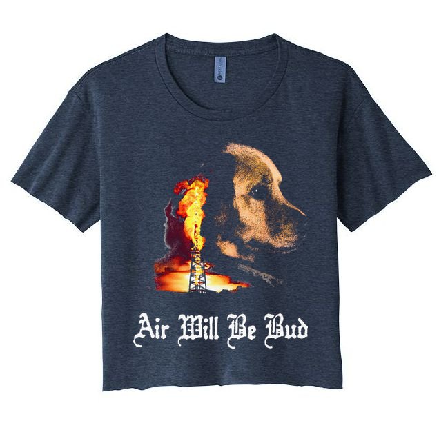 Air Will Be Blud Vintage Dog Air Will Be Blood Crop Top