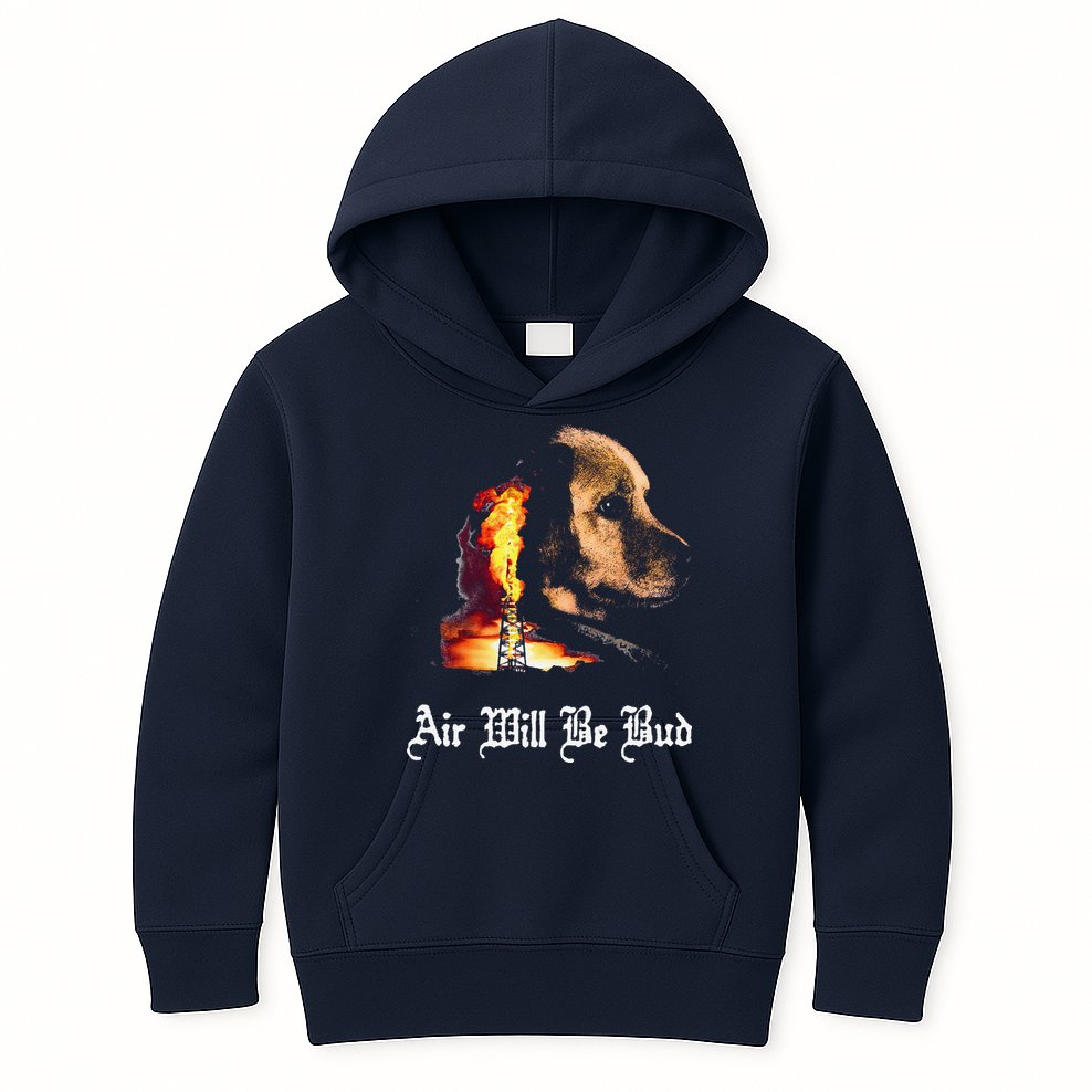 Air Will Be Blud Vintage Dog Air Will Be Blood Kids Hoodie