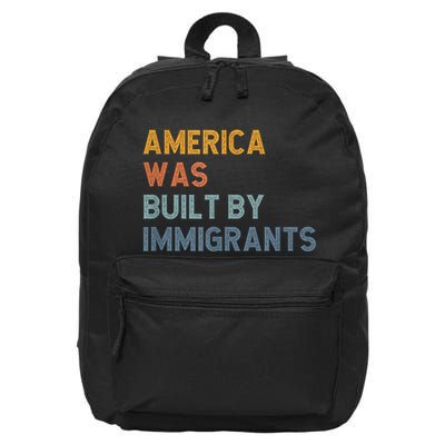 America Was Built By Immigrants Support Refugee Rights 16 in Basic Backpack