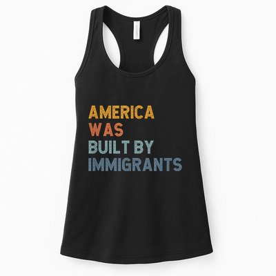 America Was Built By Immigrants Support Refugee Rights Womens Tank Top