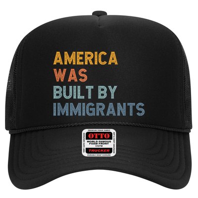 America Was Built By Immigrants Support Refugee Rights Trucker Hat