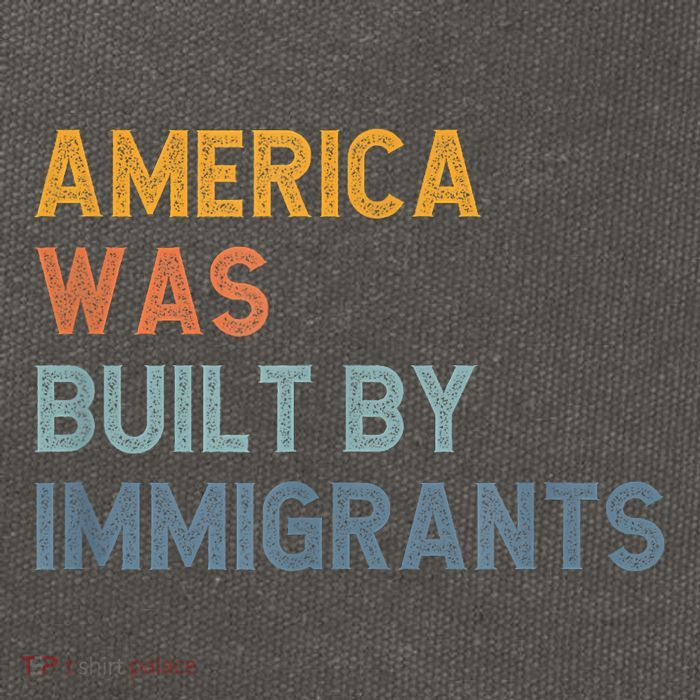 America Was Built By Immigrants Support Refugee Rights Cotton Canvas Backpack