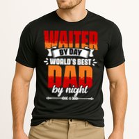 Awesome Waiter By Day World's Best Dad By Night Waitstaff Gift Cooling Performance Crew T-Shirt