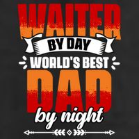 Awesome Waiter By Day World's Best Dad By Night Waitstaff Gift 11oz C Handle Ceramic Mug