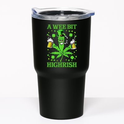 A Wee Bit Highrish Funny 420 Weed Marijuana St Patricks Day Tumbler