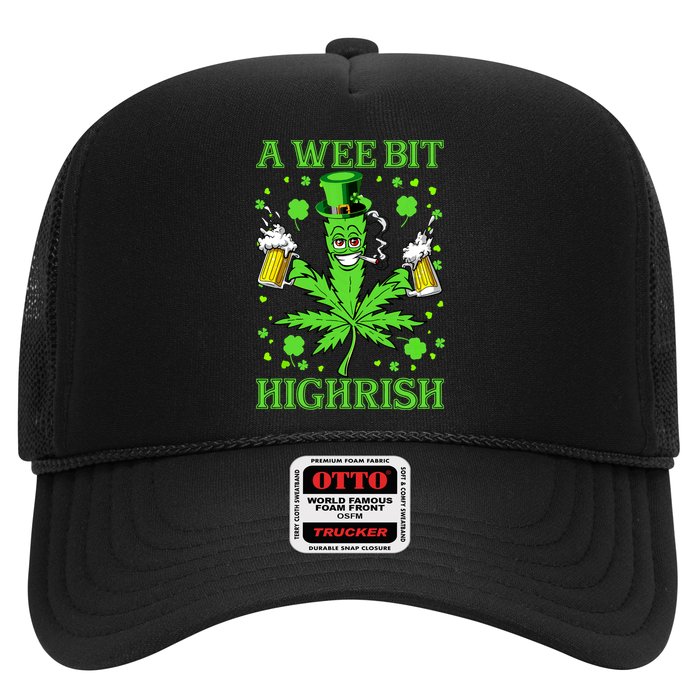 A Wee Bit Highrish Funny 420 Weed Marijuana St Patricks Day Hat