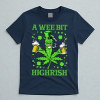 A Wee Bit Highrish Funny 420 Weed Marijuana St Patricks Day T-Shirt