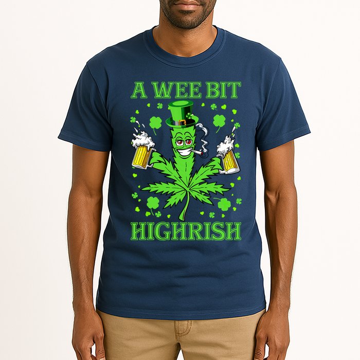 A Wee Bit Highrish Funny 420 Weed Marijuana St Patricks Day Tall T-Shirt