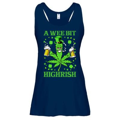 A Wee Bit Highrish Funny 420 Weed Marijuana St Patricks Day Ladies Essential Flowy Tank