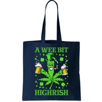 A Wee Bit Highrish Funny 420 Weed Marijuana St Patricks Day Bag