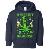 A Wee Bit Highrish Funny 420 Weed Marijuana St Patricks Day Toddler Hoodie