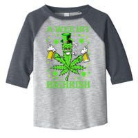 A Wee Bit Highrish Funny 420 Weed Marijuana St Patricks Day Toddler Fine Jersey T-Shirt