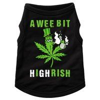 A Wee Bit Highrish Funny 420 Weed St Patricks Day Doggie Tank