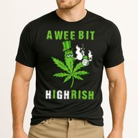 A Wee Bit Highrish Funny 420 Weed St Patricks Day Performance Shirt