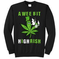 A Wee Bit Highrish Funny 420 Weed St Patricks Day Sweatshirt